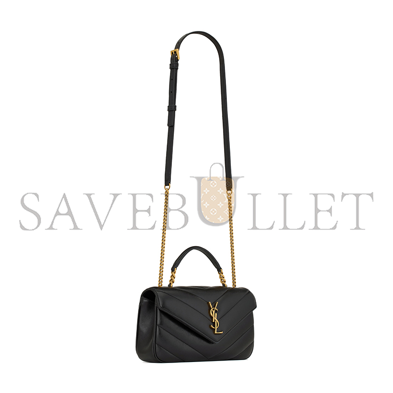 YSL LOULOU TOP-HANDLE IN MATELASSÉ LAMBSKIN 869461AAEAX1000 (25*13*6cm)